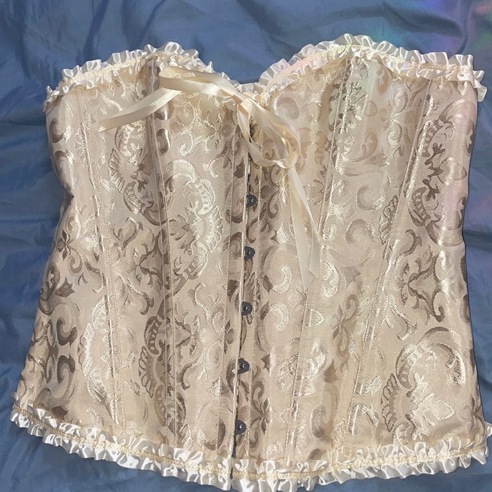 XL cream corset top